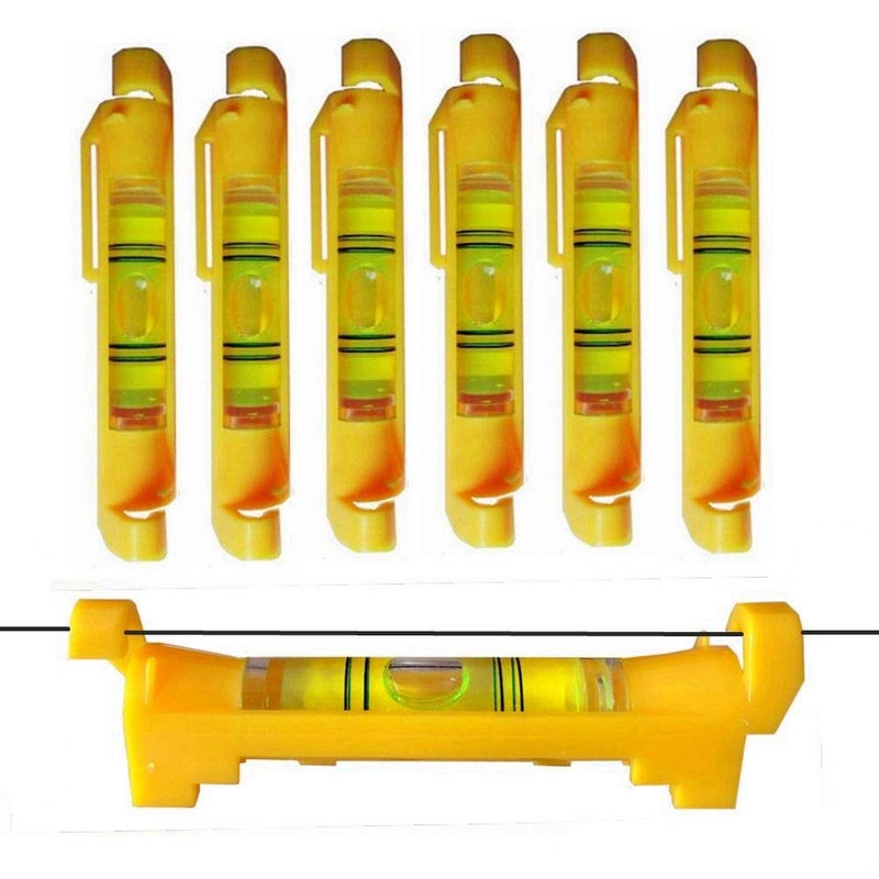 YOTOM 7 pcs Hanging Bubble Line Level for Building Trades, Engineering, Surveying, Metalworking and other Equipment Measure (Yellow - 7 Pack) - Image 1